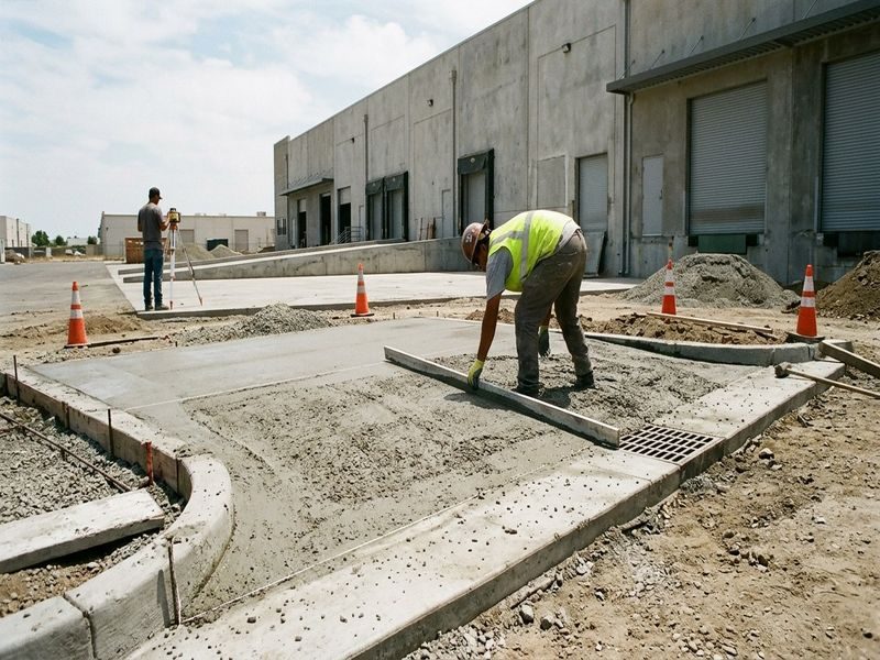 Bollard Footings At Pads Modesto Ca