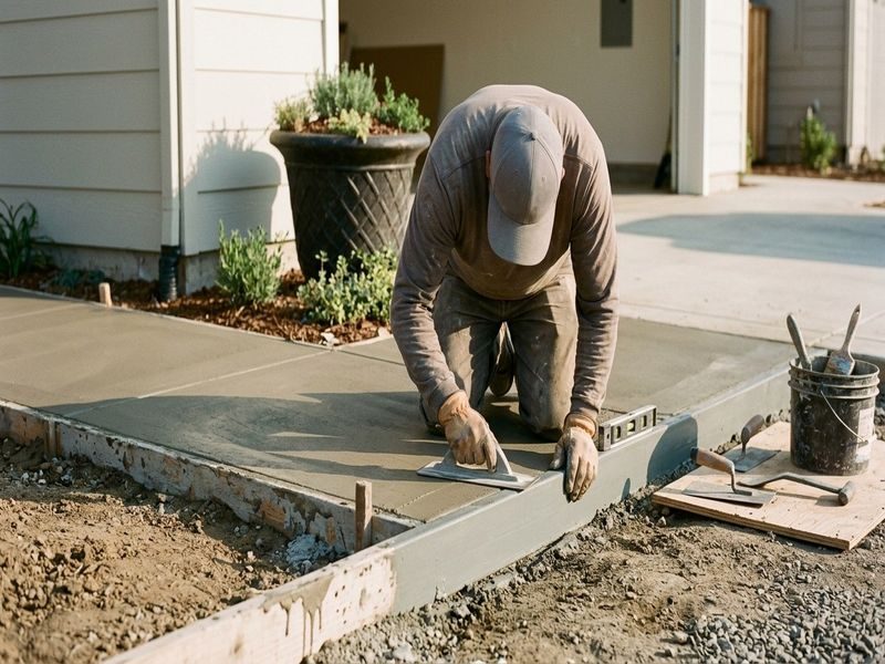 Apron Slope To Drain Modesto Ca