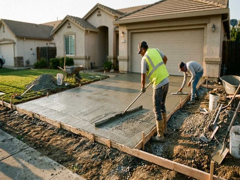 Broom Finish Wet Traction Modesto Ca