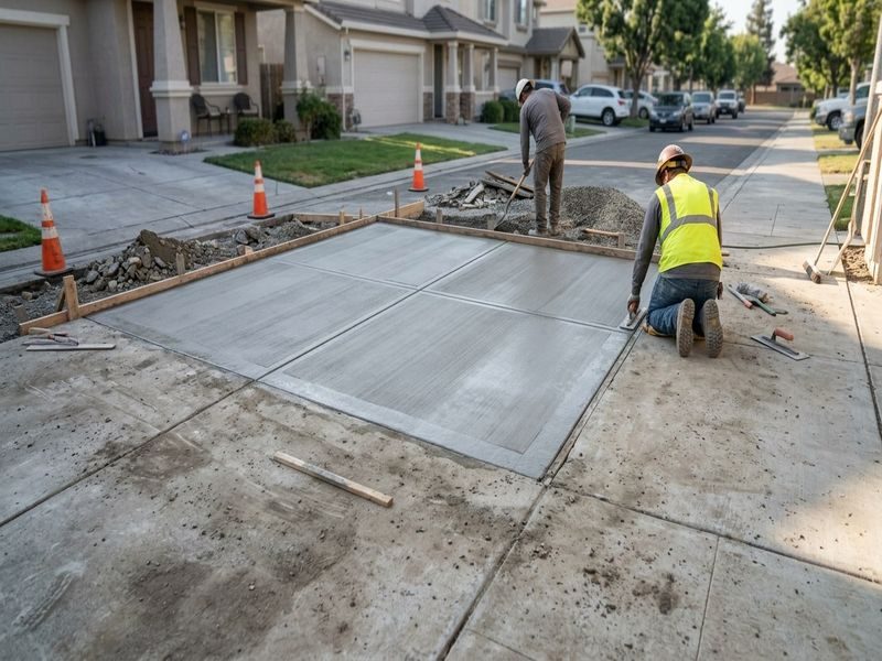 Sunken Driveway Lifting Modesto Ca
