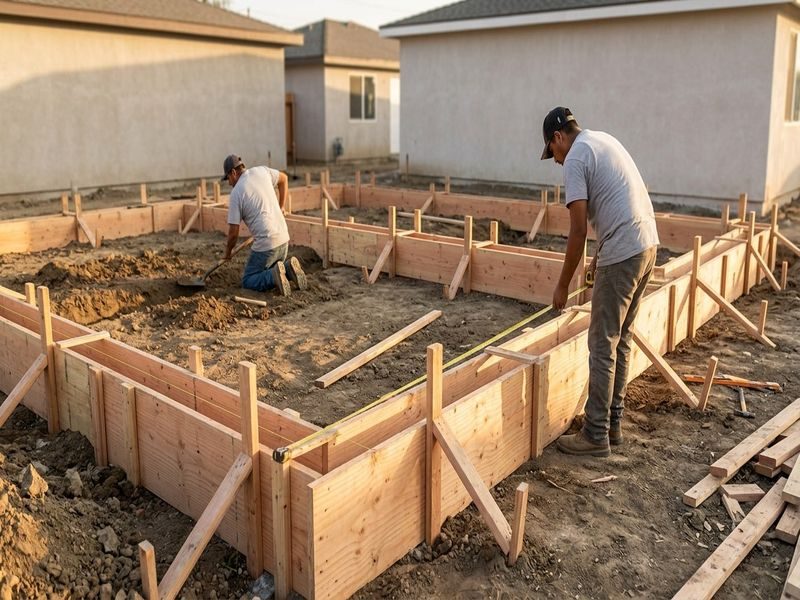 Footing Rebar Placement Modesto Ca