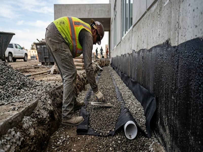 French Drain At Foundation Modesto Ca