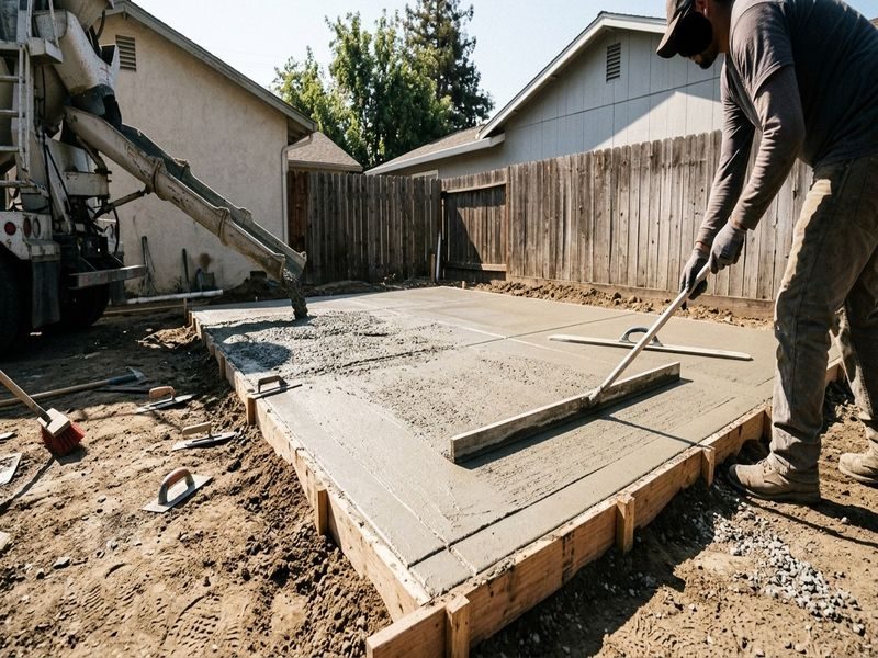 Workshop Foundation Slab Modesto Ca