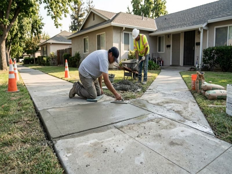 Root Damage Sidewalk Repair Modesto Ca