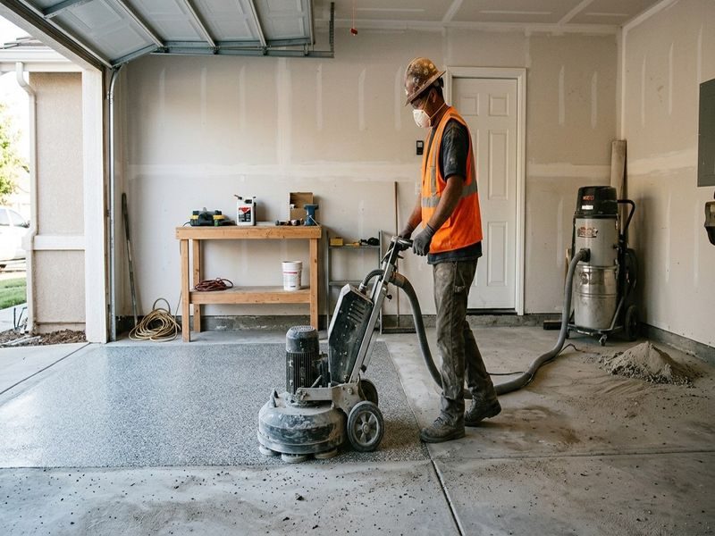 Garage Floor Coating Prep Modesto Ca