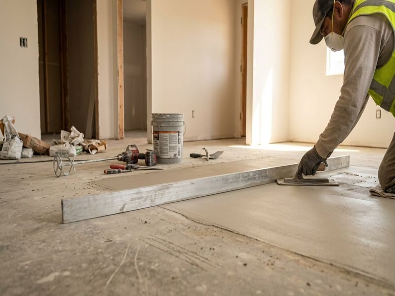 Floor Repair Before Coating Modesto Ca