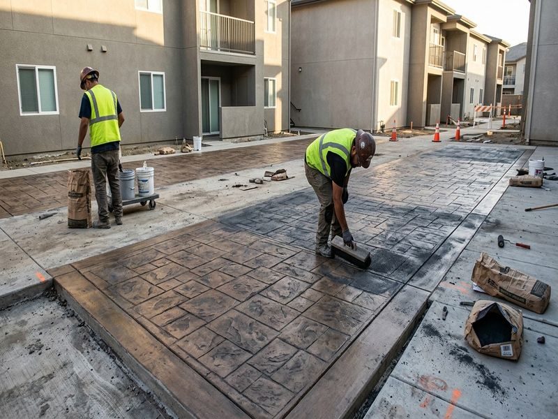 Stamped Concrete Sealing Modesto Ca