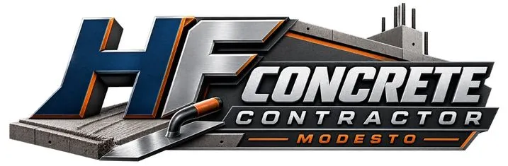 HF Concrete Contractor Modesto Logo